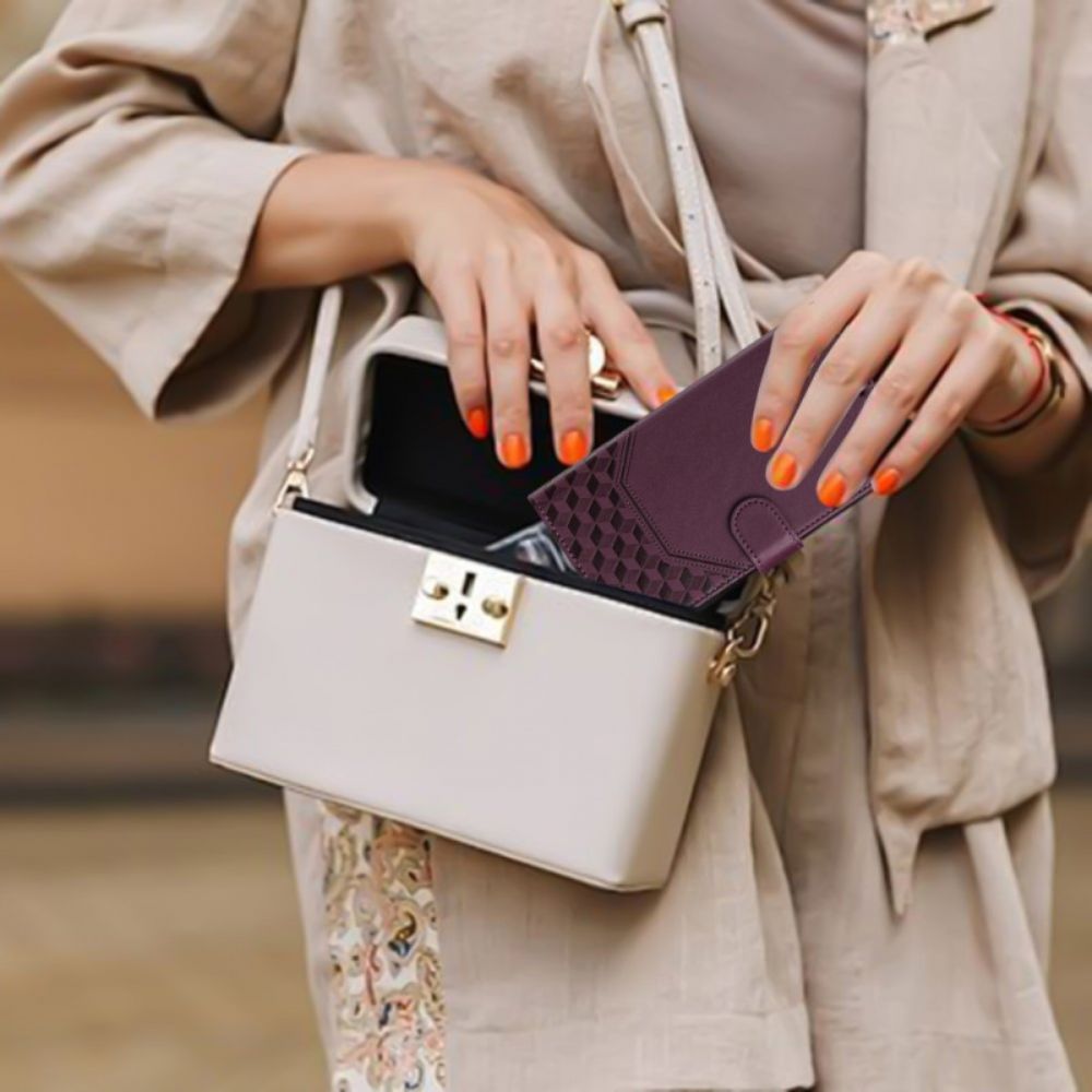 Leren Hoesje Poco X7 5g Honingraat Bescherming Hoesje