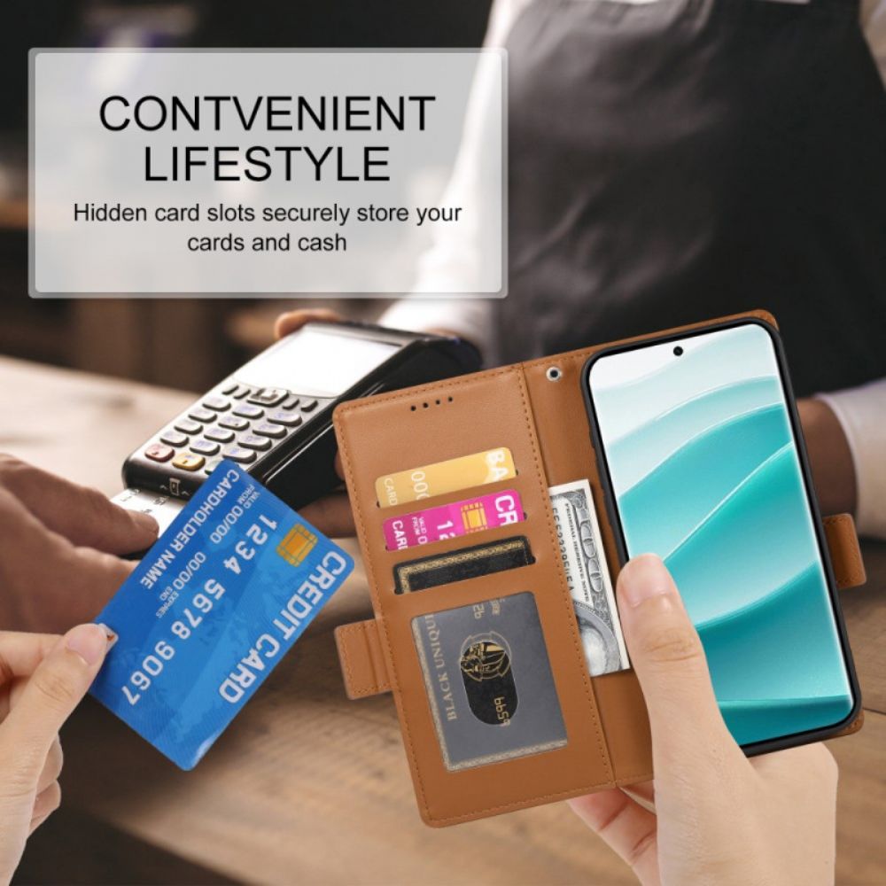 Leren Hoesje Poco X7 5g Stijlvol Bescherming Hoesje