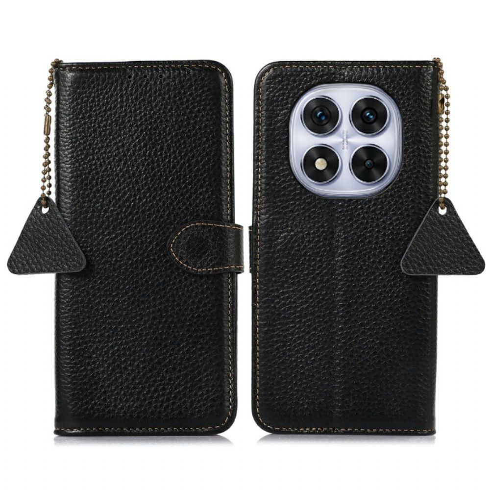 Leren Hoesje Voor Poco X7 5g Echt Leer Rfid-blokkering