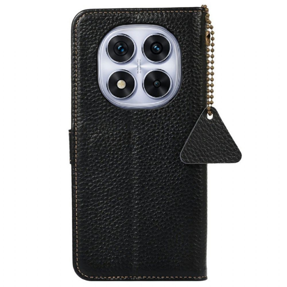 Leren Hoesje Voor Poco X7 5g Echt Leer Rfid-blokkering