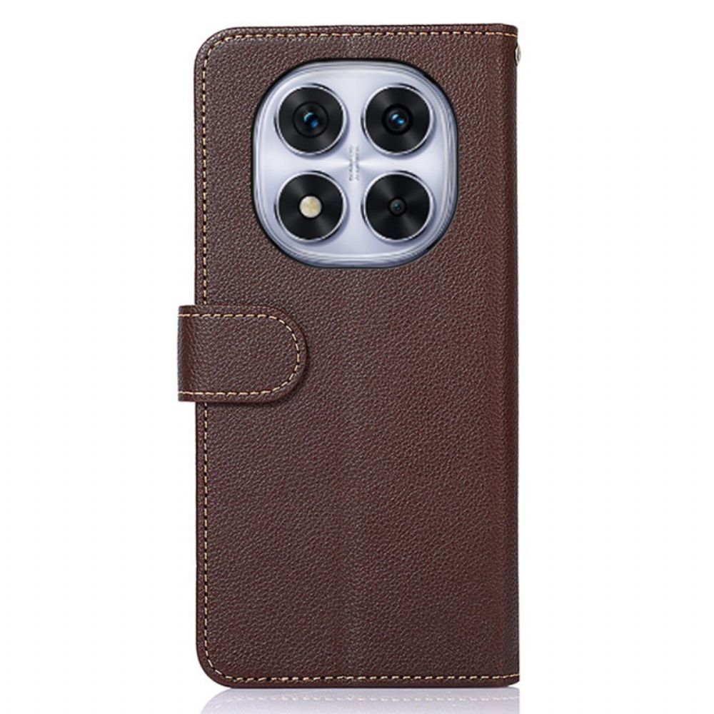 Leren Hoesje Voor Poco X7 5g Khazneh Tweekleurig