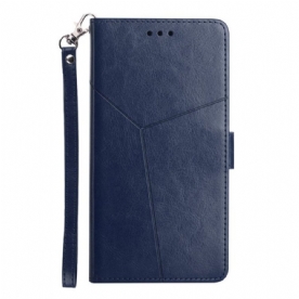 Folio-hoesje voor Motorola Edge 40 Pro Met Ketting Y Strappy-ontwerp