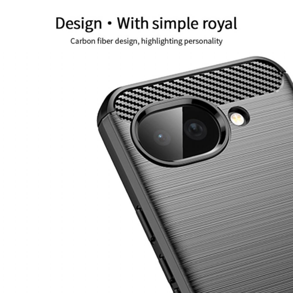 Case Hoesje Google Pixel 10a Telefoonhoesje Geborsteld Koolstofvezel