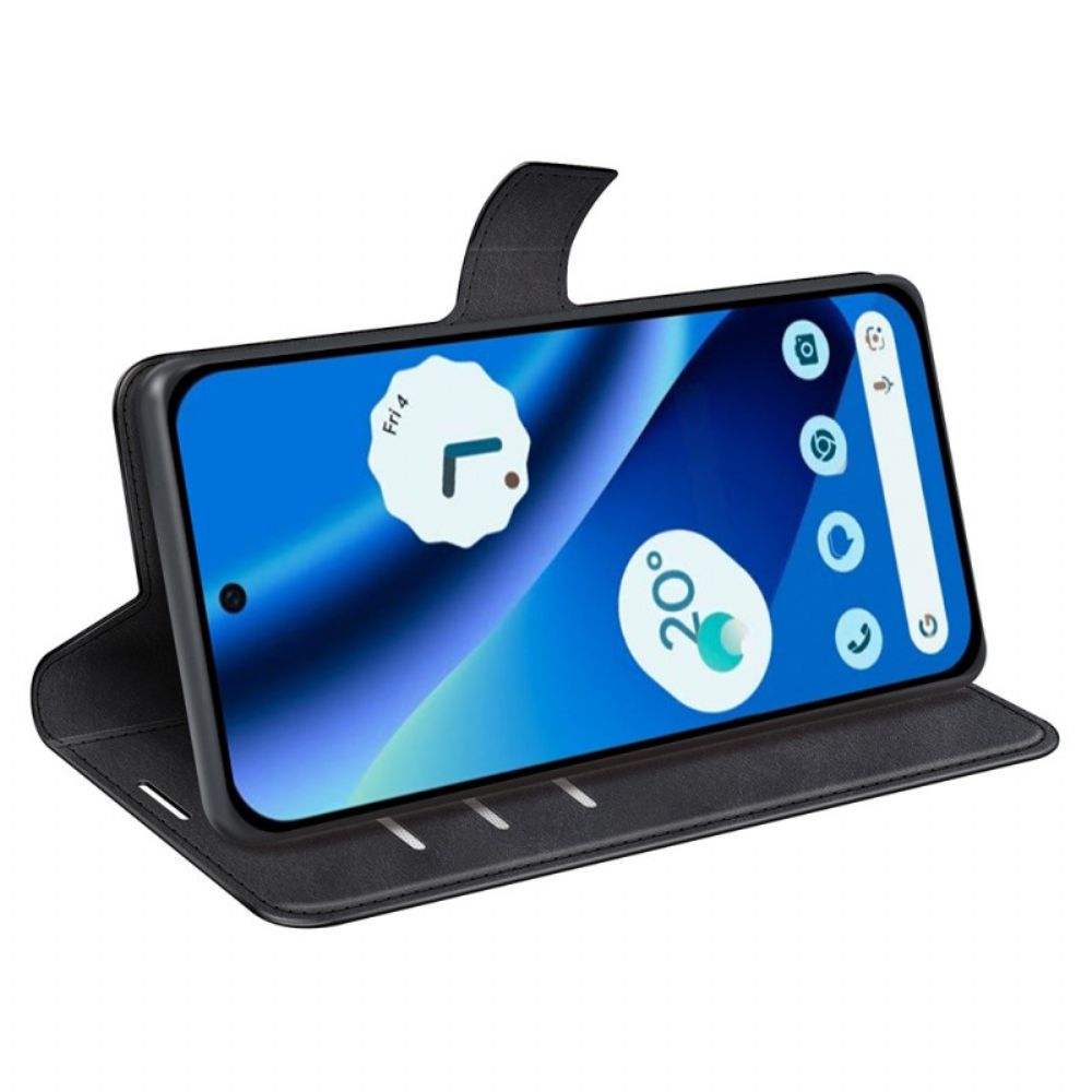 Flip Case Leren Google Pixel 10a Leerstijl