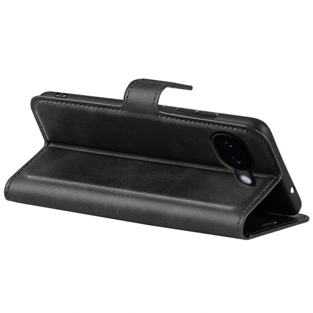 Flip Case Leren Google Pixel 10a Leerstijl