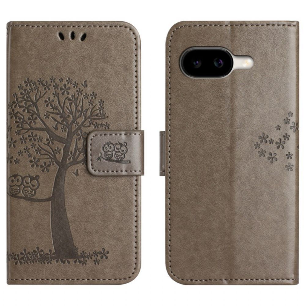 Flip Case Leren Google Pixel 10a Uil En Boom