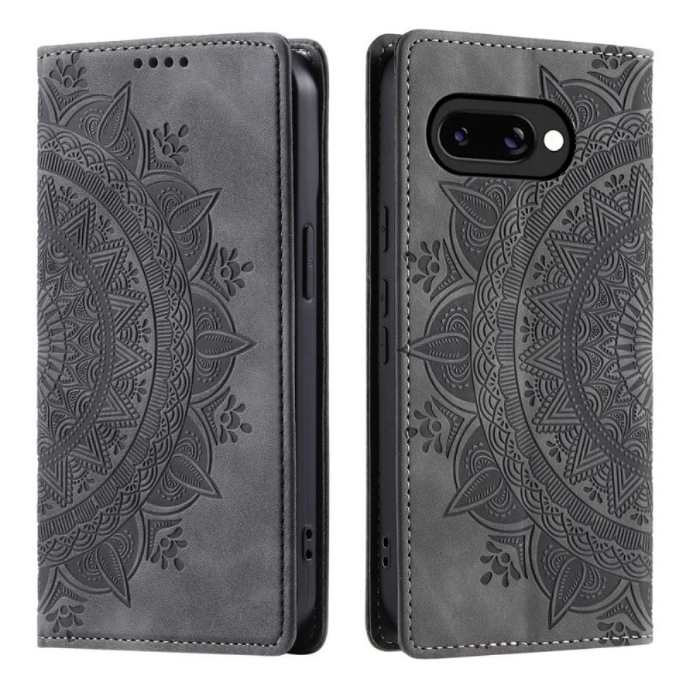 Folio-hoesje Google Pixel 10a Mandala Met Suède-effect Bescherming Hoesje