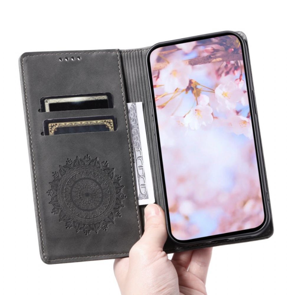 Folio-hoesje Google Pixel 10a Mandala Met Suède-effect Bescherming Hoesje