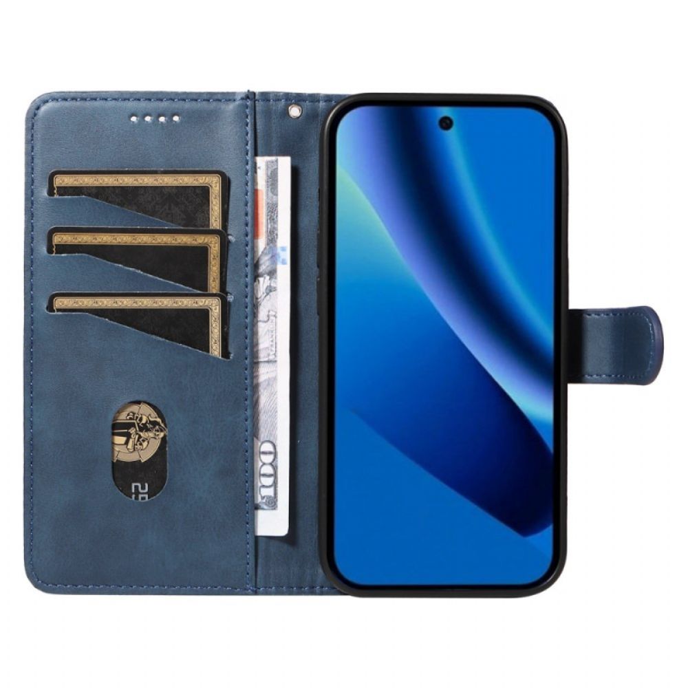 Folio-hoesje Google Pixel 10a Telefoonhoesje Gegraveerde Lijnen