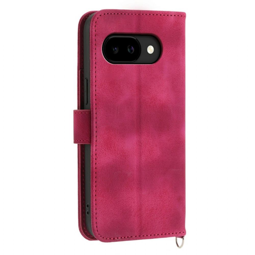 Folio-hoesje Google Pixel 10a Telefoonhoesje Mandala Suède-effect Met Schouderband