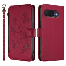 Folio-hoesje Google Pixel 10a Telefoonhoesje Portemonnee Met Bloemenprint