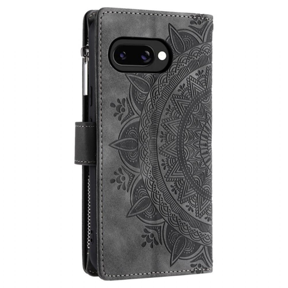Folio-hoesje Google Pixel 10a Telefoonhoesje Portemonnee Met Mandala-suède-effect