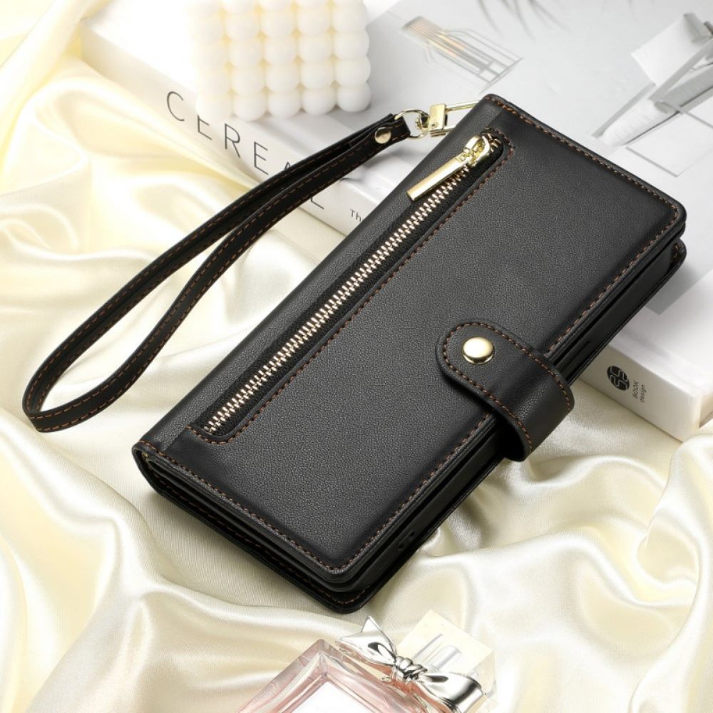 Folio-hoesje Google Pixel 10a Zak Met Ritssluiting En Bandjes