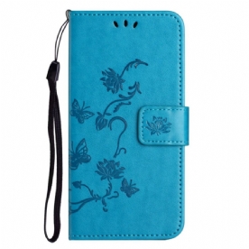 Leren Hoesje Google Pixel 10a Bloemenpatroon Bescherming Hoesje