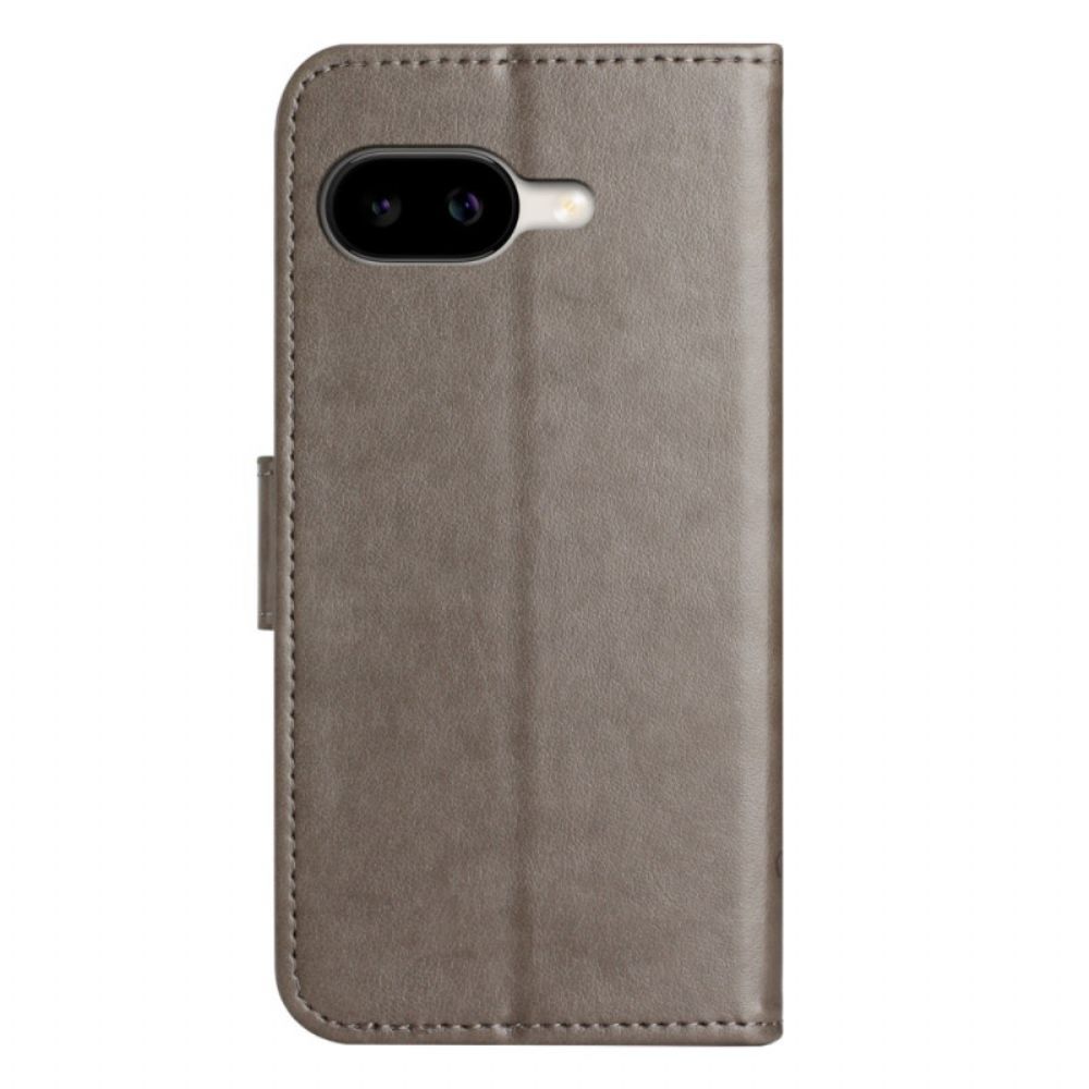 Leren Hoesje Google Pixel 10a Bloemenpatroon Bescherming Hoesje