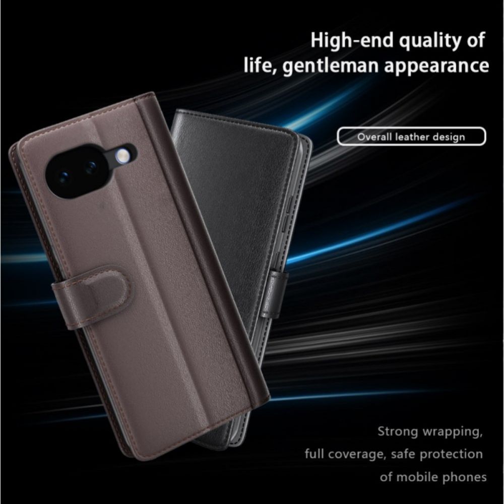 Leren Hoesje Google Pixel 10a Echt Leer Bescherming Hoesje