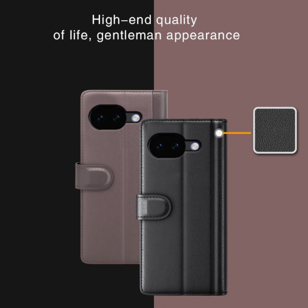 Leren Hoesje Google Pixel 10a Echt Leer Bescherming Hoesje