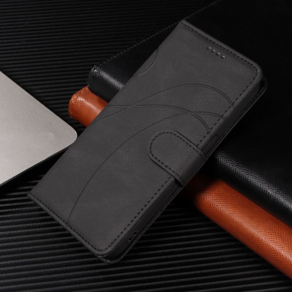 Leren Hoesje Google Pixel 10a Golvend Design Bescherming Hoesje