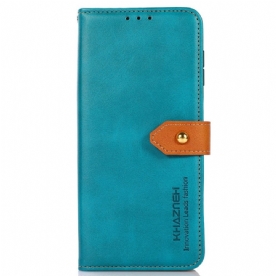 Leren Hoesje Google Pixel 10a Gouden Sluiting Khazneh Bescherming Hoesje