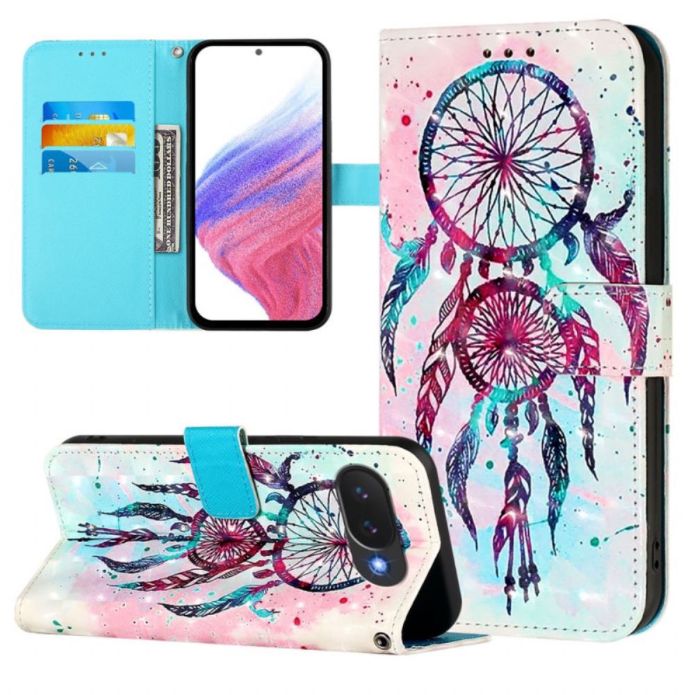 Leren Hoesje Google Pixel 10a Kleurrijke Dromenvanger Bescherming Hoesje