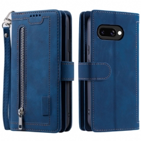 Leren Hoesje Google Pixel 10a Portemonnee Met 9 Kaartsleuven Bescherming Hoesje