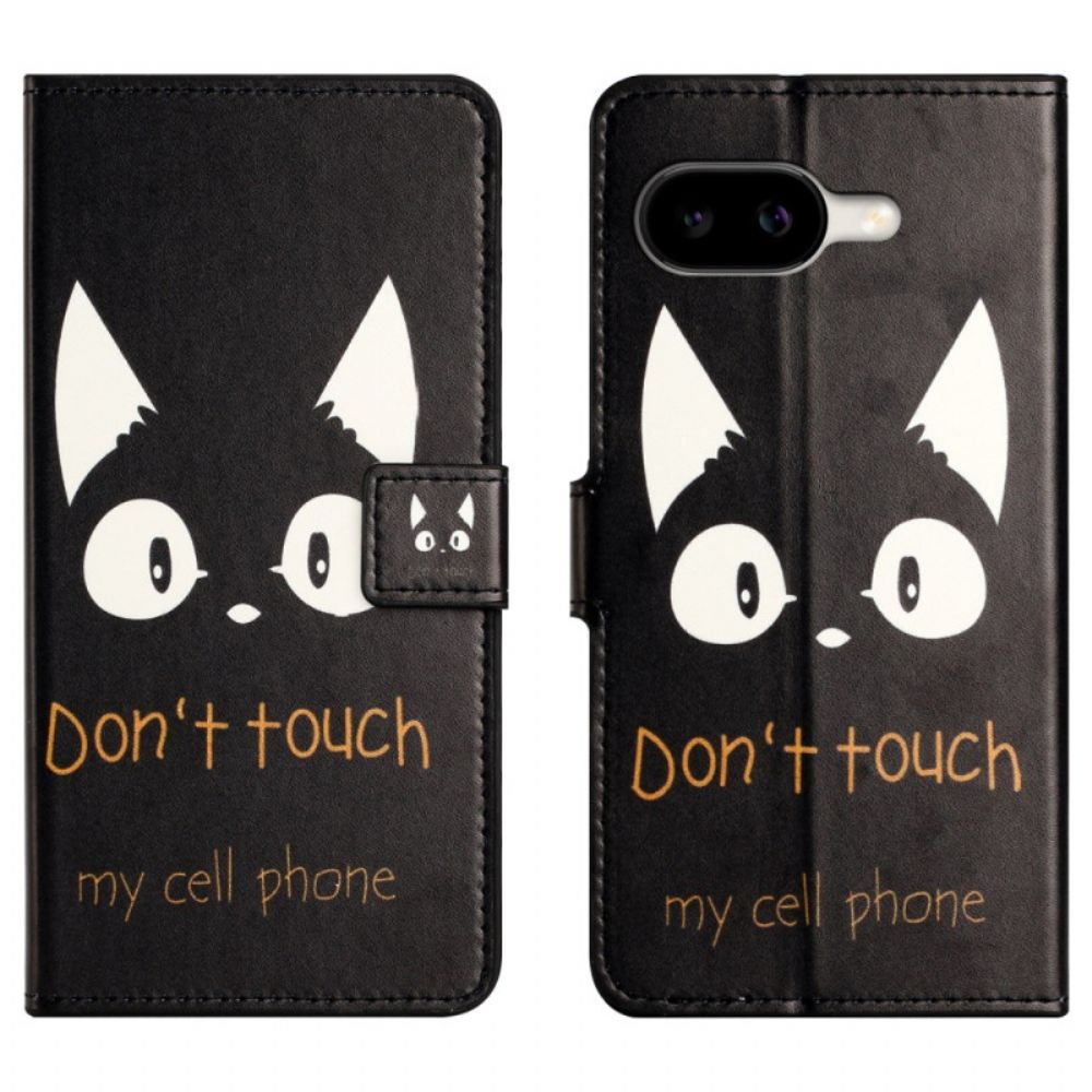 Leren Hoesje Google Pixel 10a Raak Mijn Mobiele Telefoon Bescherming Hoesje