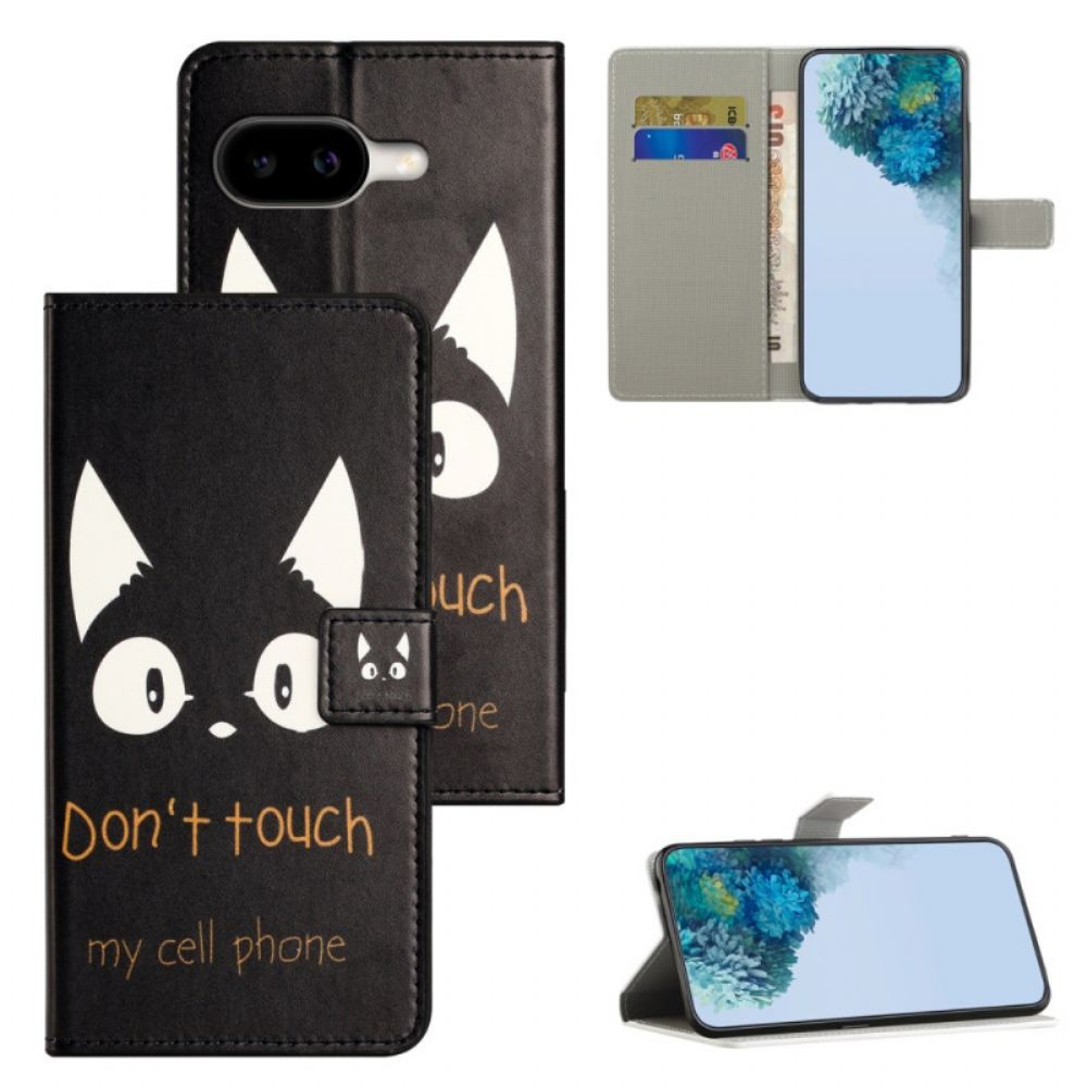 Leren Hoesje Google Pixel 10a Raak Mijn Mobiele Telefoon Bescherming Hoesje