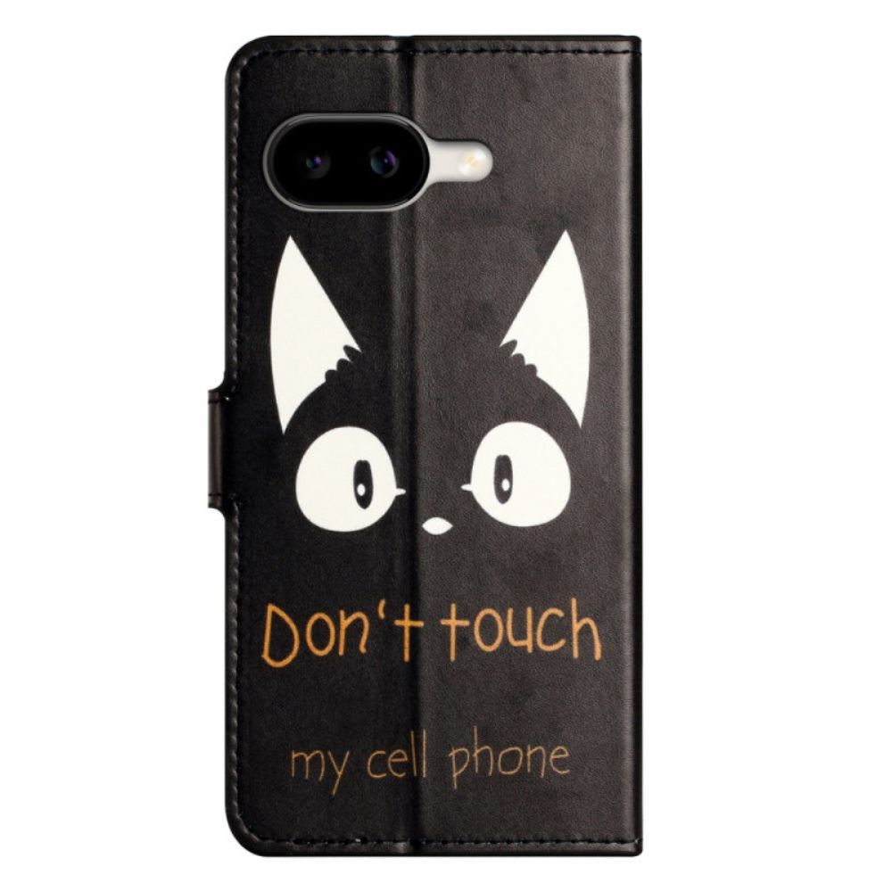 Leren Hoesje Google Pixel 10a Raak Mijn Mobiele Telefoon Bescherming Hoesje