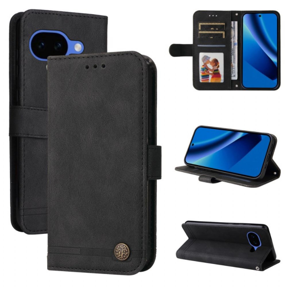 Leren Hoesje Voor Google Pixel 10a Decoratieve Klinknagel