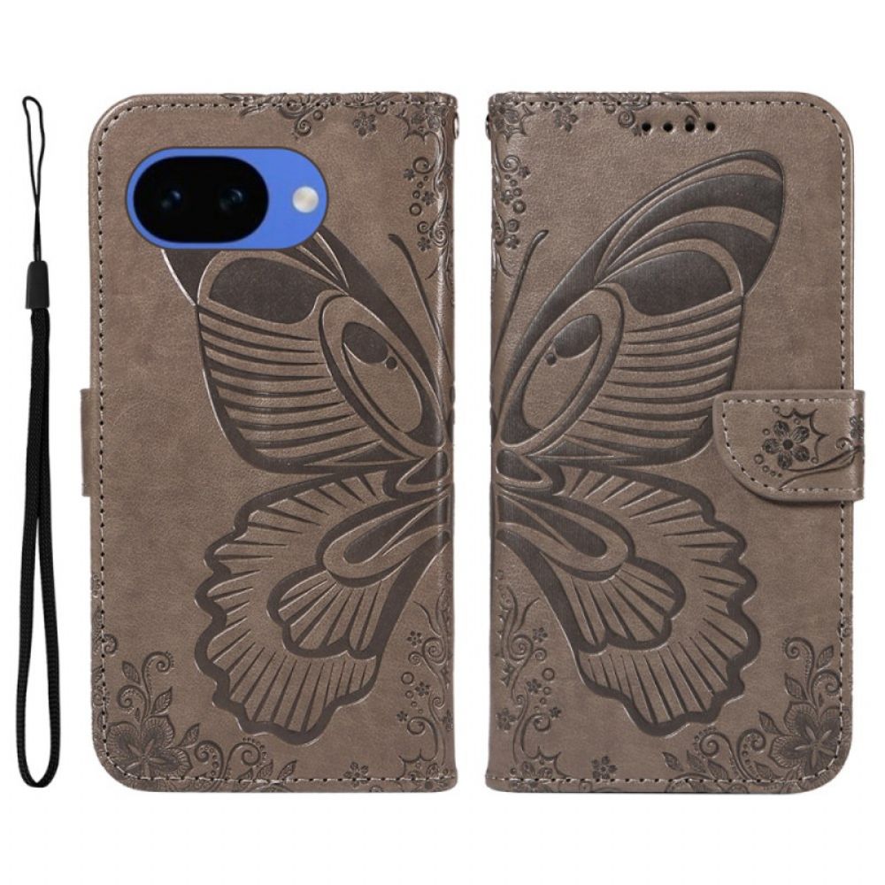 Leren Hoesje Voor Google Pixel 10a Grafische Vlinder