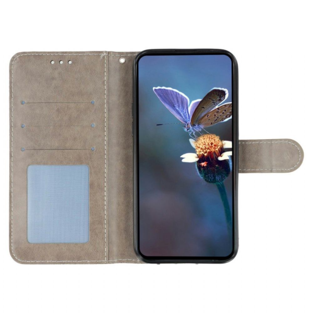 Leren Hoesje Voor Google Pixel 10a Kant Bloemen