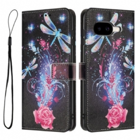 Leren Hoesje Voor Google Pixel 10a Libellenpatroon