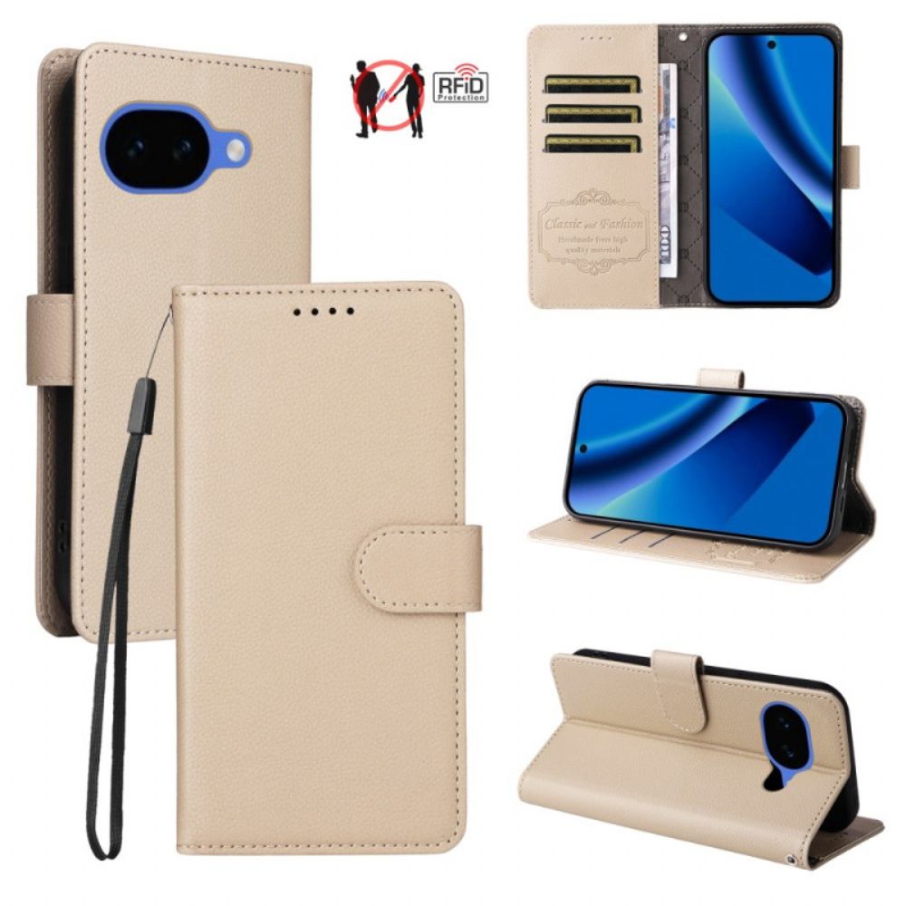 Leren Hoesje Voor Google Pixel 10a Rfid-blokkering