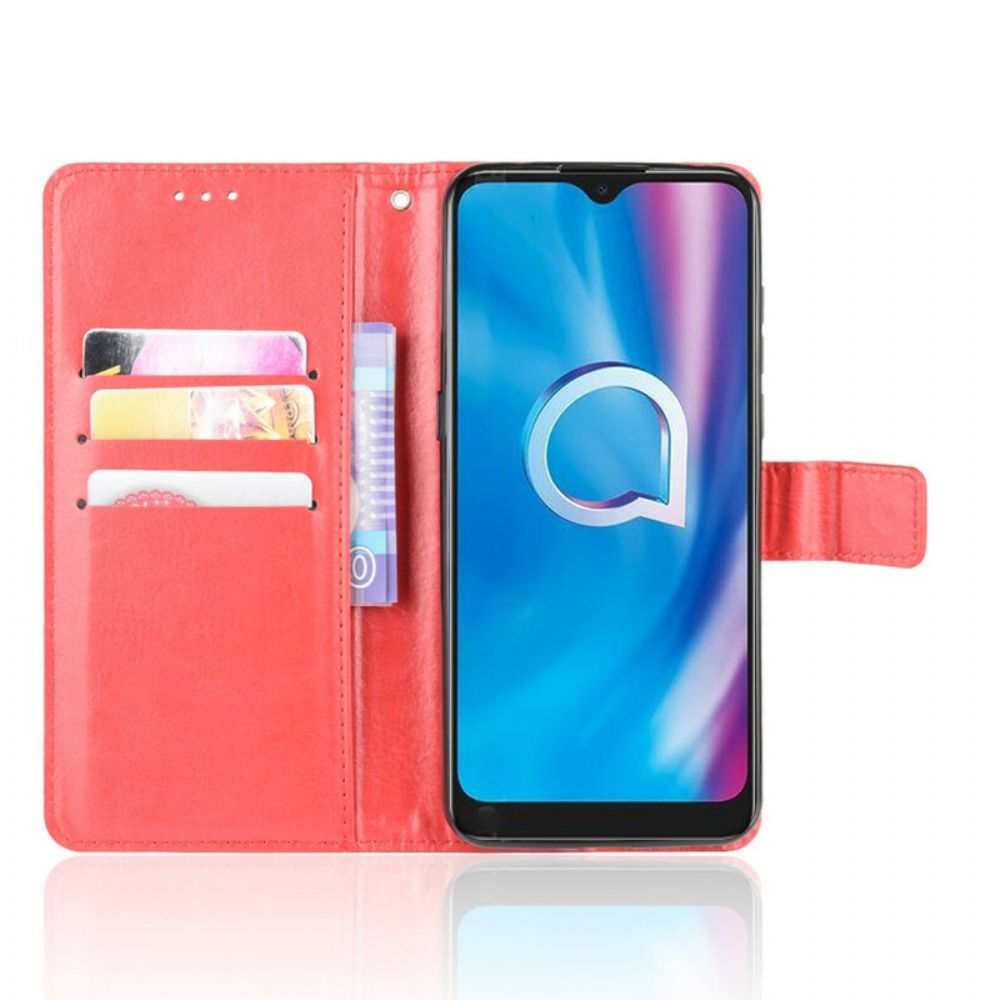 Leren Hoesje voor Alcatel 1S / 3L (2020) Flitsachtig Kunstleer