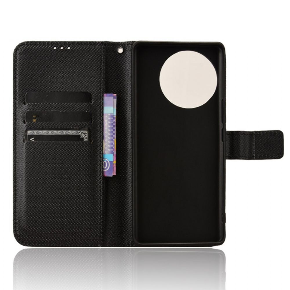 Folio-hoesje Vivo V40 Lite 5g Telefoonhoesje Diamantstructuur