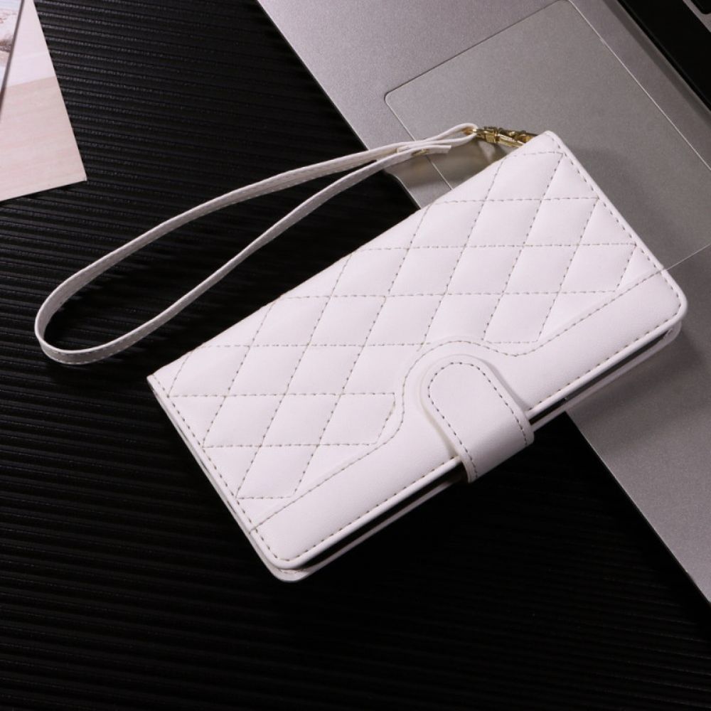 Folio-hoesje Vivo V40 Lite 5g Telefoonhoesje Gewatteerd Met Bandjes