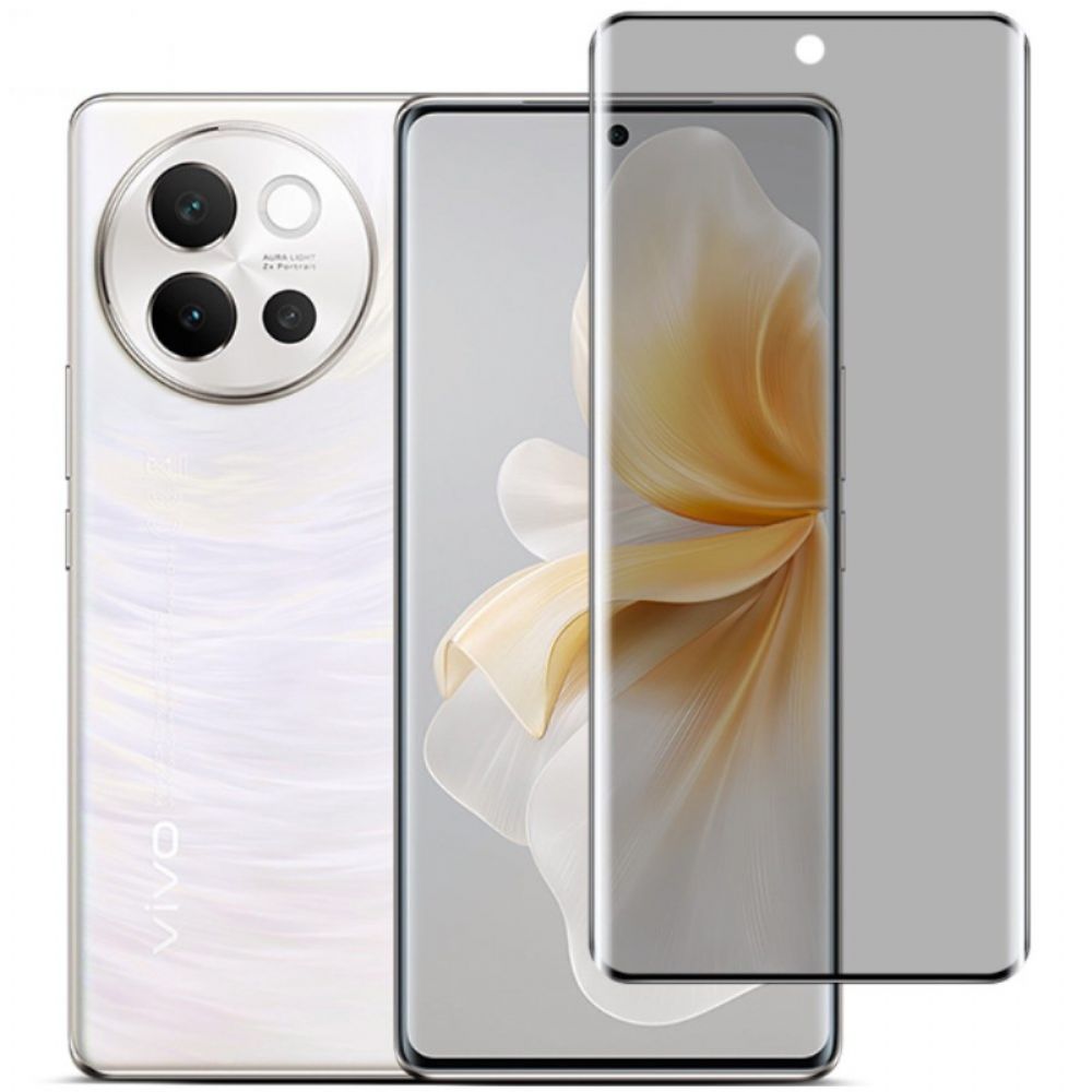 Gebogen Anti-spionage Screenprotector Van Gehard Glas Voor V40 Lite 5g