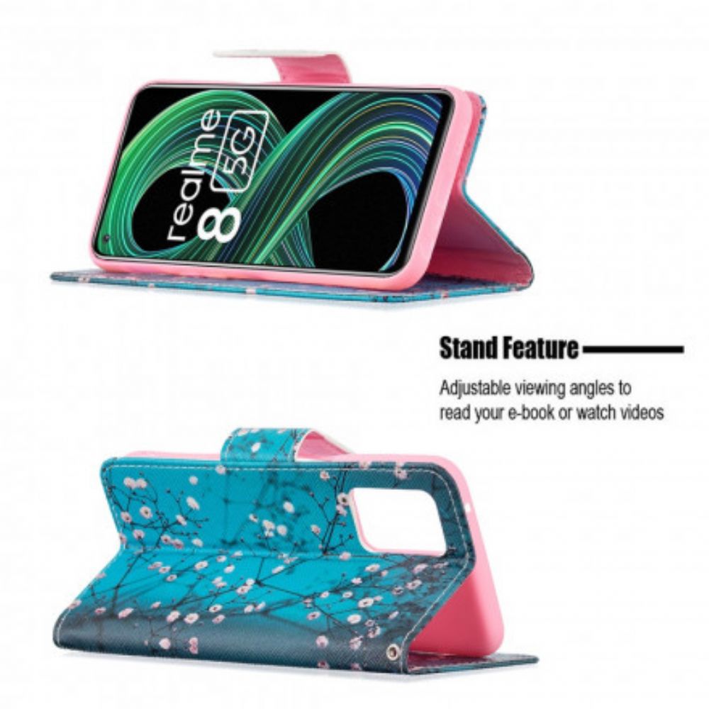 Flip Case voor Realme 8 5G Bloeiende Tak