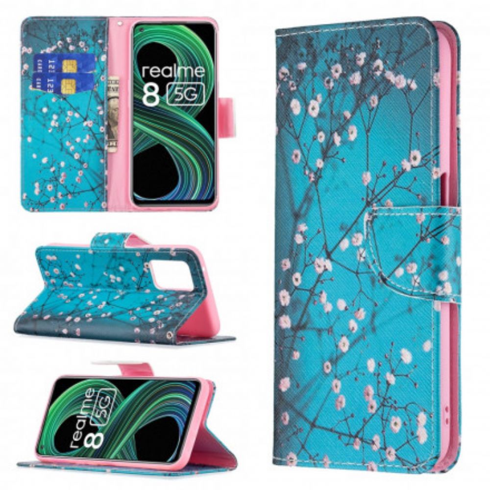 Flip Case voor Realme 8 5G Bloeiende Tak
