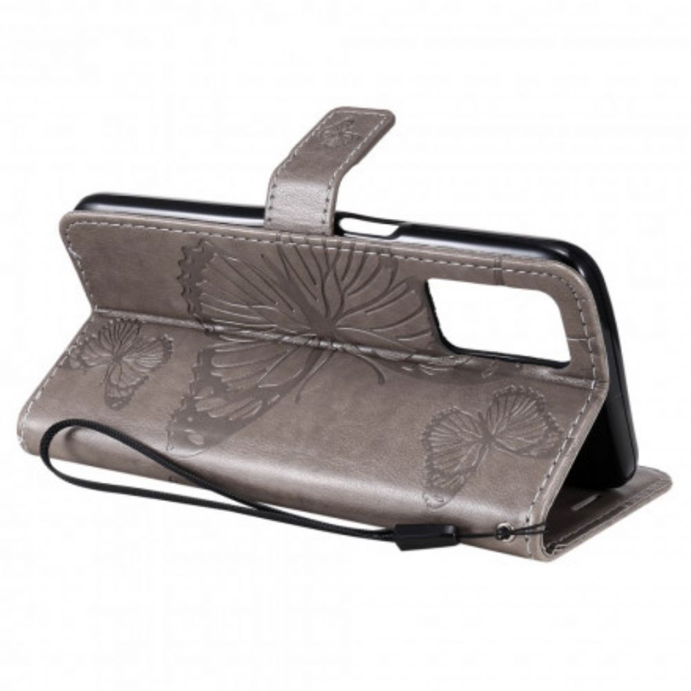 Folio-hoesje voor Realme 8 5G Flip Case Vlinders En Schuine Klep