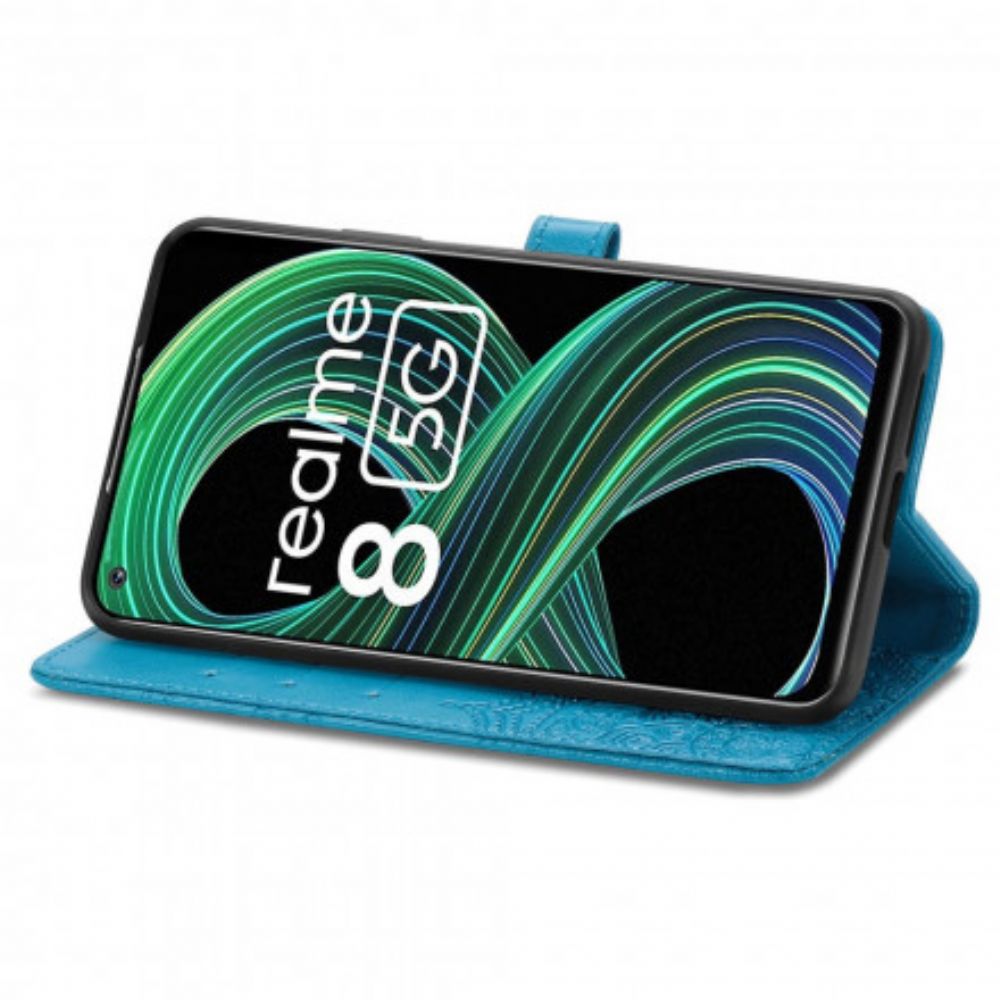 Leren Hoesje voor Realme 8 5G Mandala Van Middelbare Leeftijd