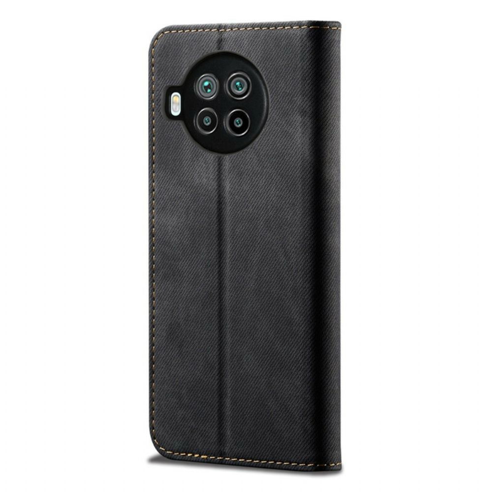 Bescherming Hoesje voor Xiaomi Mi 10T Lite / Redmi Note 9 Pro 5G Folio-hoesje Denim Stof