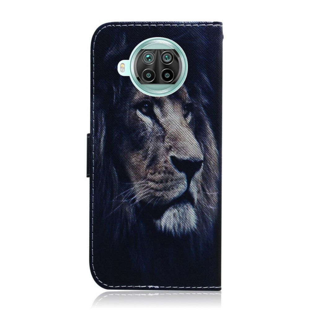 Folio-hoesje voor Xiaomi Mi 10T Lite / Redmi Note 9 Pro 5G Droomende Leeuw