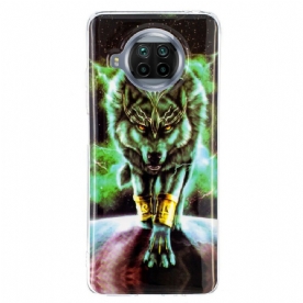 Hoesje voor Xiaomi Mi 10T Lite / Redmi Note 9 Pro 5G Fluorescerende Wolf-serie