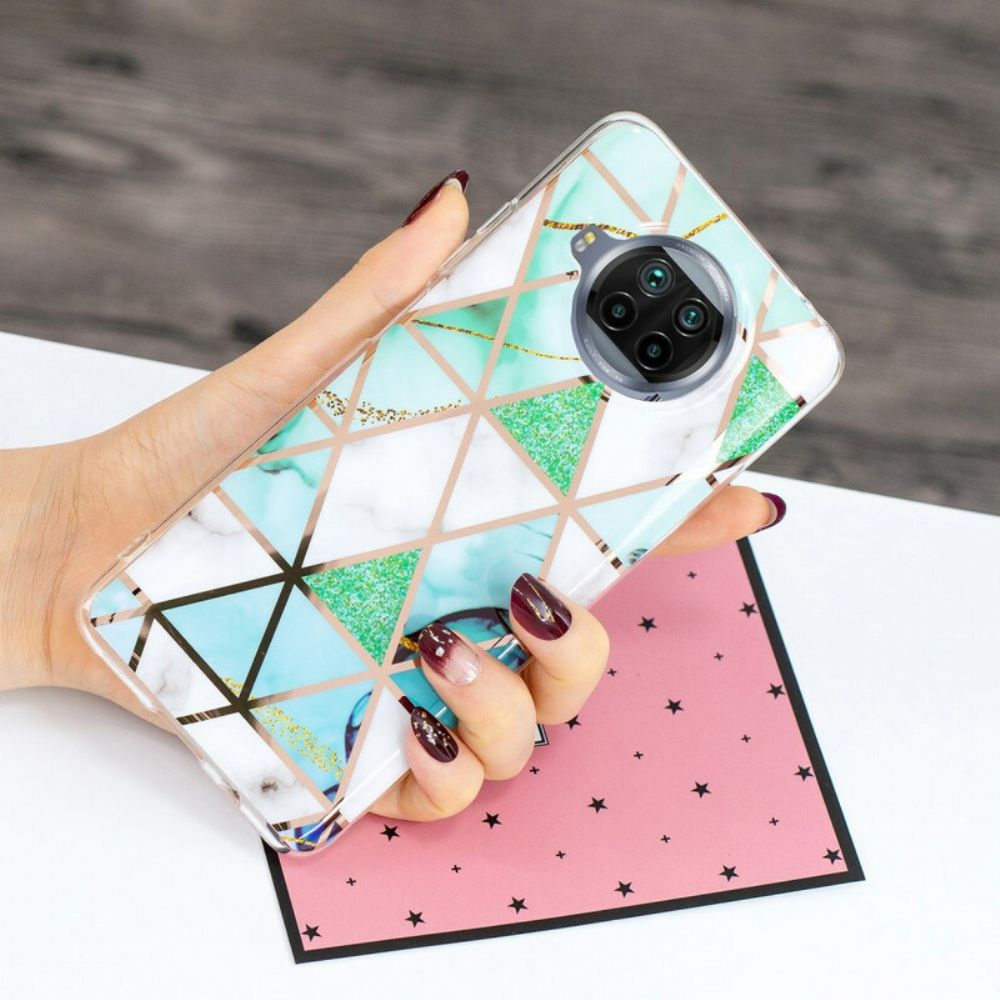 Hoesje voor Xiaomi Mi 10T Lite / Redmi Note 9 Pro 5G Marmeren Geometrie