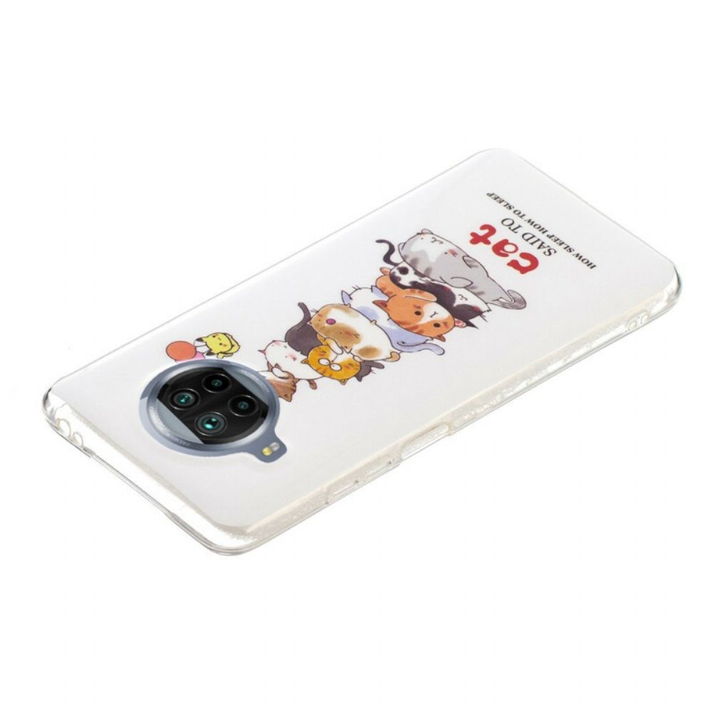 Hoesje voor Xiaomi Mi 10T Lite / Redmi Note 9 Pro 5G Neon Katten
