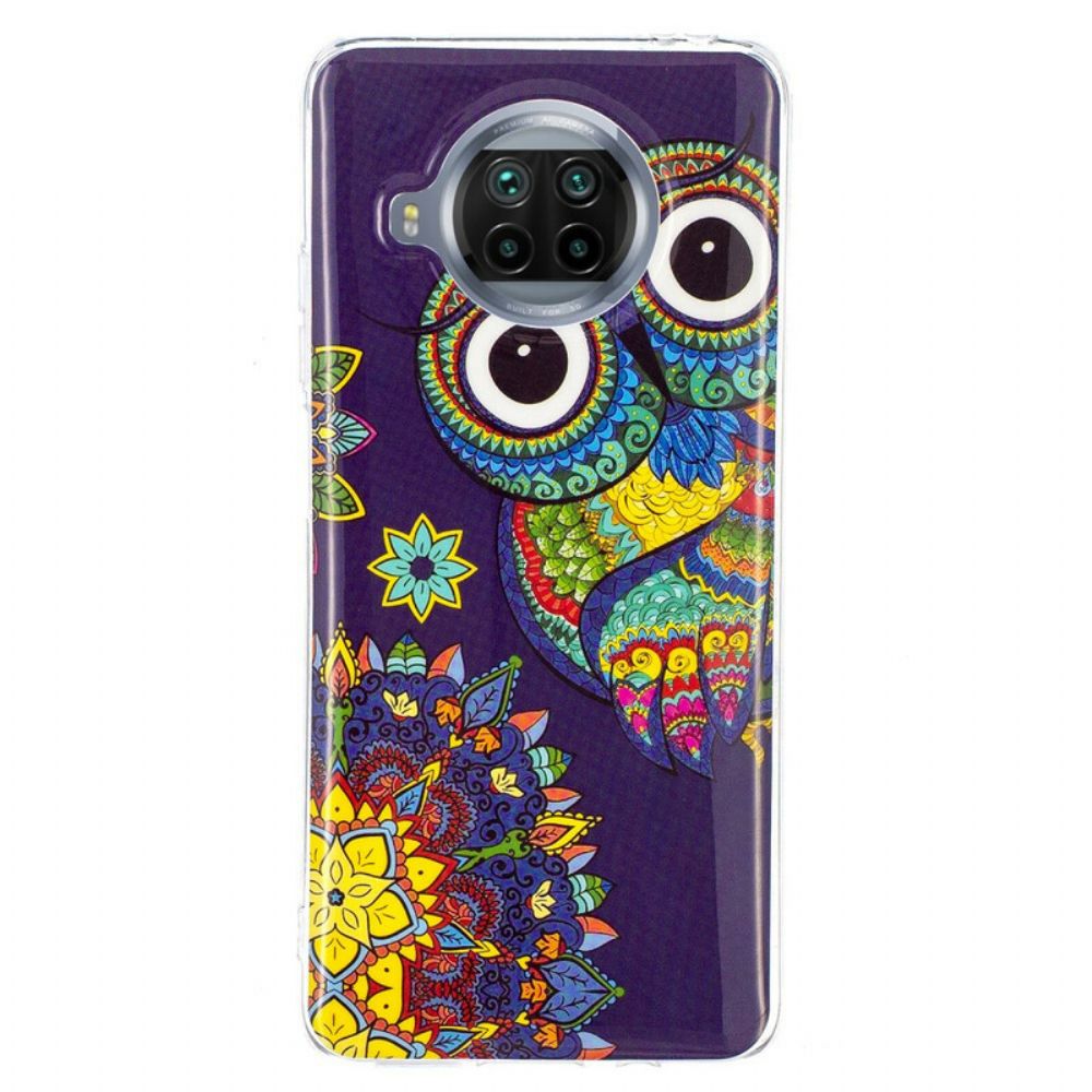 Hoesje voor Xiaomi Mi 10T Lite / Redmi Note 9 Pro 5G Neon Mandala Uil