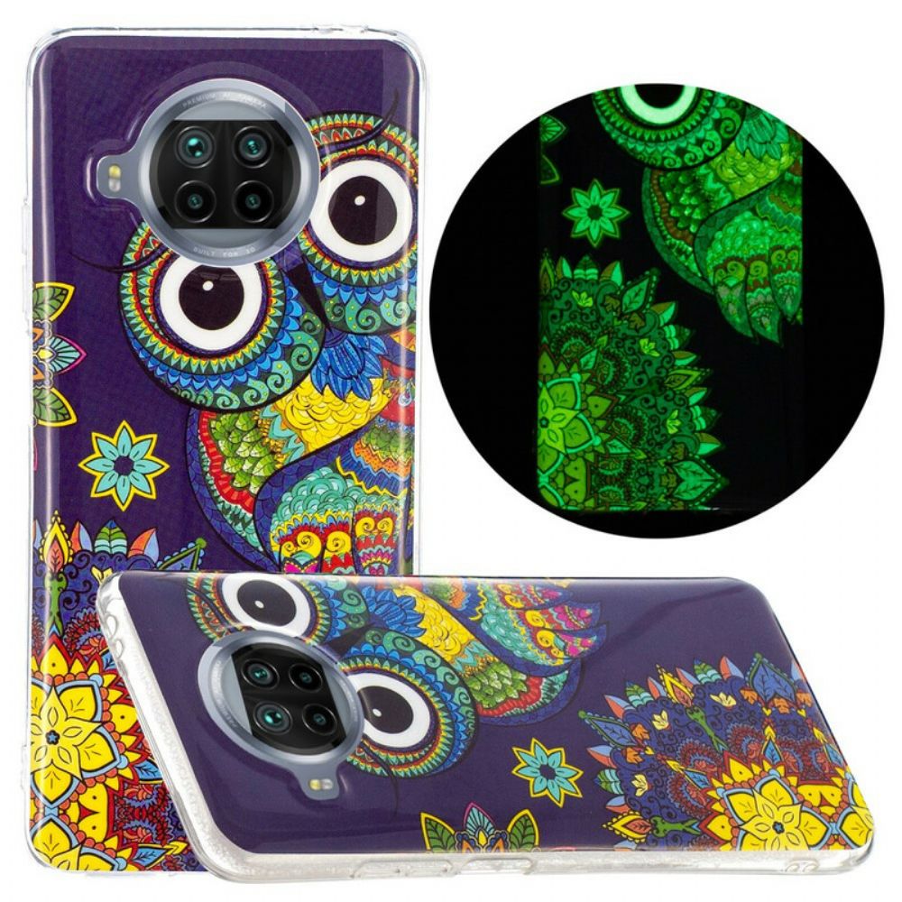 Hoesje voor Xiaomi Mi 10T Lite / Redmi Note 9 Pro 5G Neon Mandala Uil