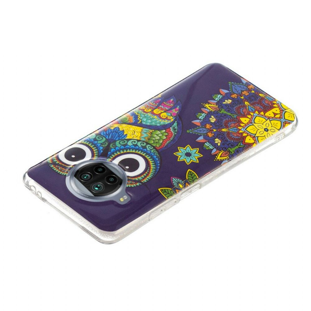 Hoesje voor Xiaomi Mi 10T Lite / Redmi Note 9 Pro 5G Neon Mandala Uil