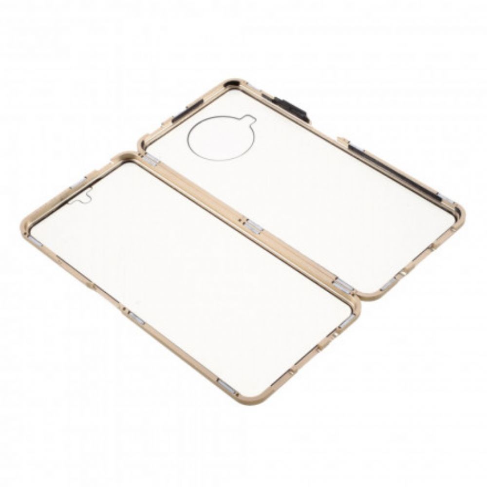 Hoesje voor Xiaomi Mi 10T Lite / Redmi Note 9 Pro 5G Voor- En Achterkant Van Gehard Glas En Metaal